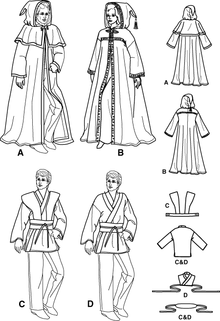 jedi costume sewing pattern