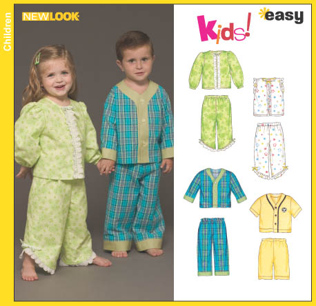 Simplicity 6446 Toddlers' Pajamas