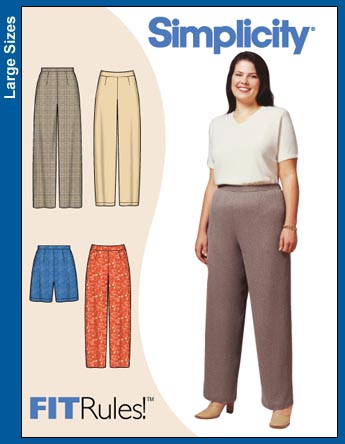 Simplicity 7065 FIT Rules! Plus sized pants