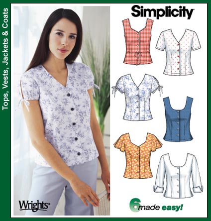 Simplicity 7167 6 Made Easy Tops