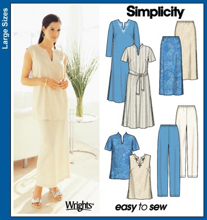 Simplicity 7168 co-ordinates