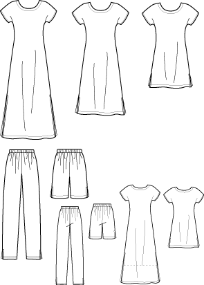 T shirt dress sales pattern simplicity