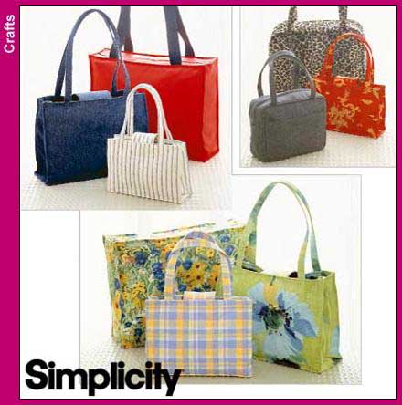 Simplicity 1153 Portable Multi-Purpose Shoulder Tote Bag Sewing Pattern,  One Size