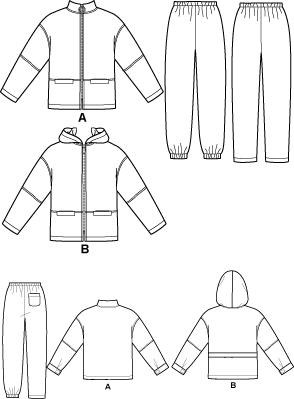 Simplicity 8342 Kids Jackets and Pants