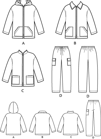 Simplicity 8902 pants, jacket