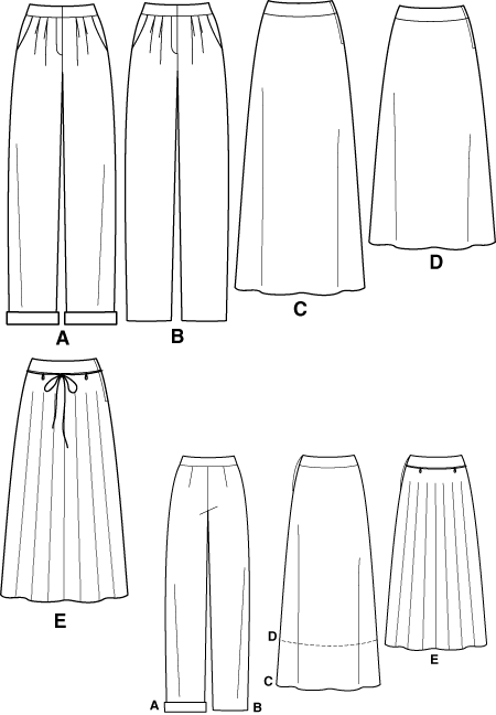 Simplicity 9479 skirts/pants