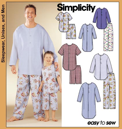 Simplicity 9900 Men's Nightshirt