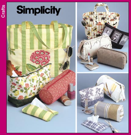 Simplicity Pattern R11516/S9589 Tote, Hobo Bag, Wristlet & Belt NEW
