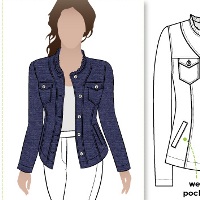 StyleArc Cindy Jean Jacket pattern review by Sue Parrott