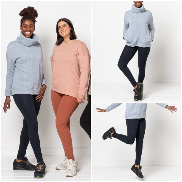 Intro Plus Size Laura Double Knit Pull-On Leggings