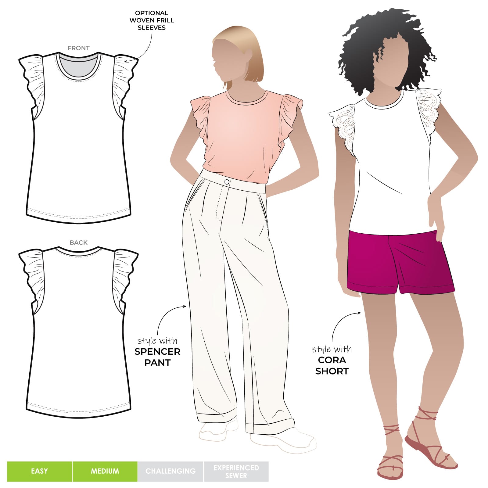 トップス frill neck petal knit Andequal petal_l.jpg