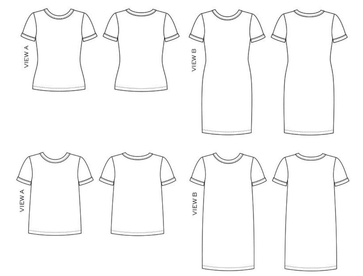 True Bias 0201 Rio Ringer T-Shirt and Dress