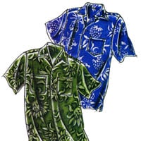 Victoria Jones Collection Men's Hawaiian Aloha Shirt