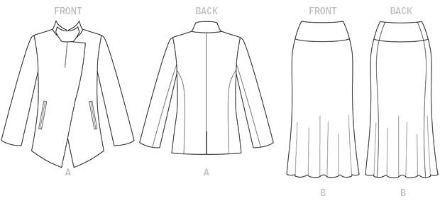 Vogue Patterns 1466 Misses' Jacket and Skirt