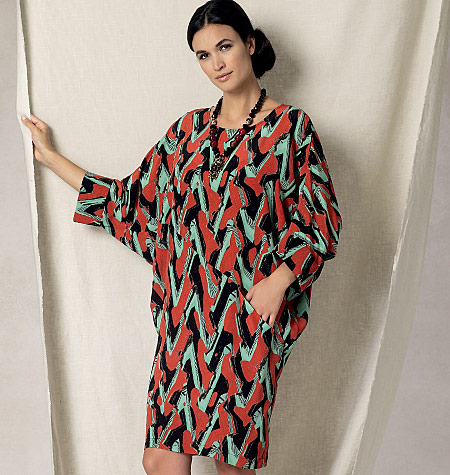 Vogue Patterns 1482 Misses' Batwing/Dolman-Sleeve Dress
