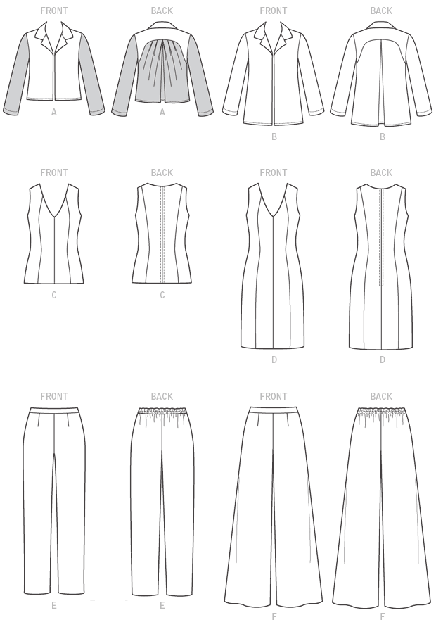 22 Top And Pants Sewing Pattern 9176 UNCUT Plus Size 14 20 Vogue V9176 Wardrobe Dress 16 18 Jacket