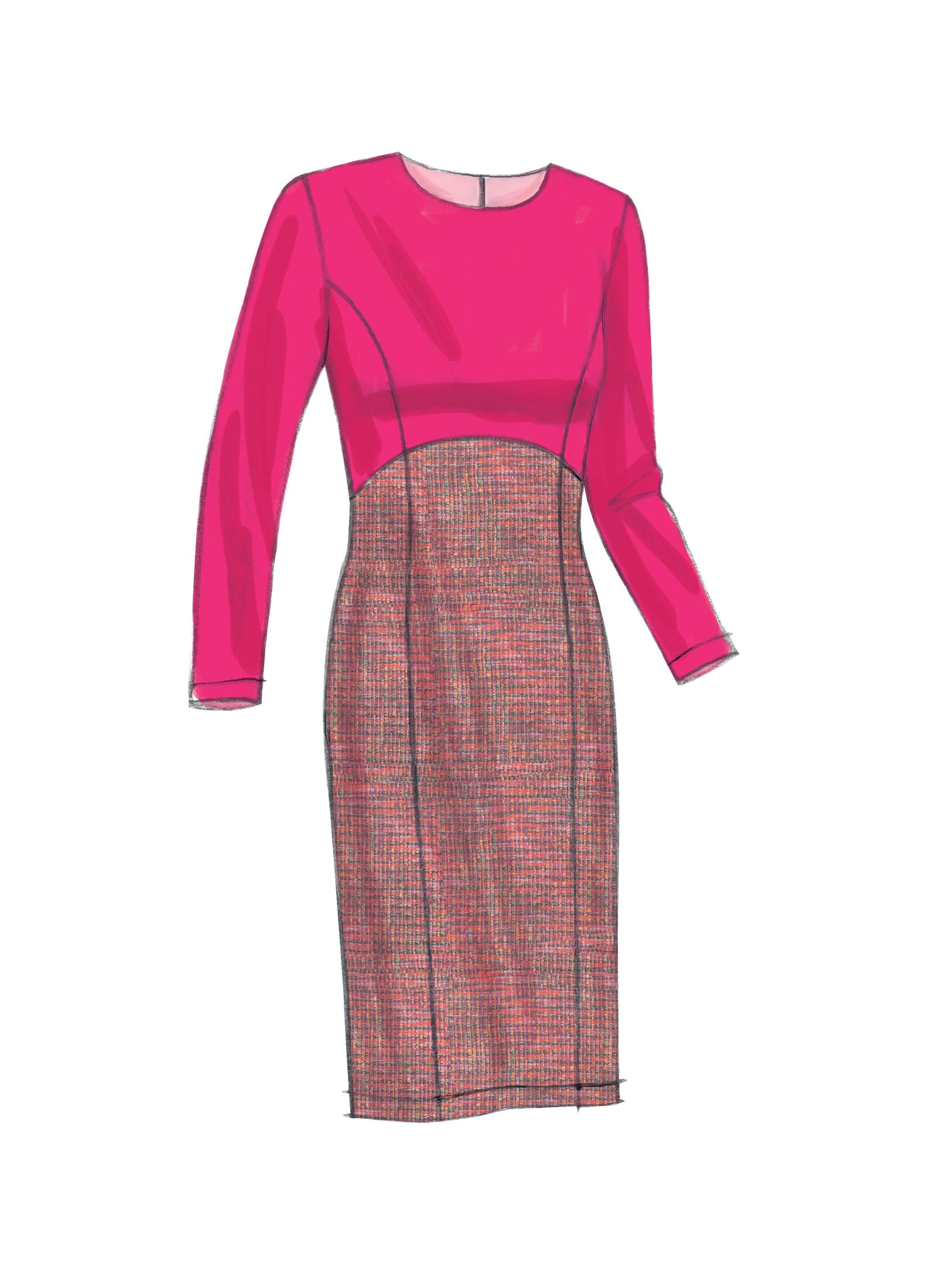 Vogue Patterns 9202 MISSES' DRESSES WITH FLARED OR STRAIGHT SKIRT OPTIONS