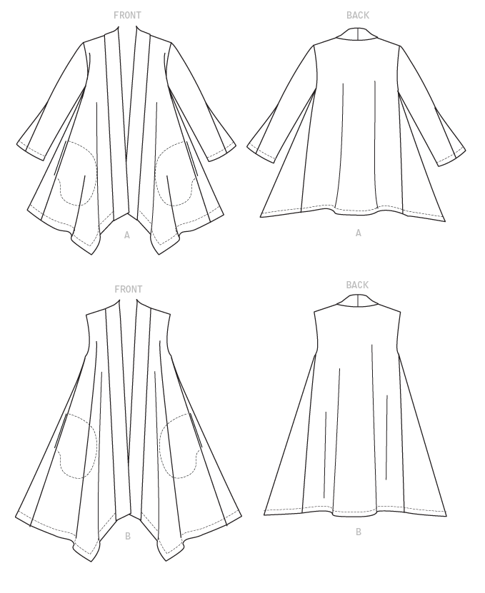 Vogue Patterns V1823F5 Top/gilet da donna F5 (16 18 20 22 24), carta