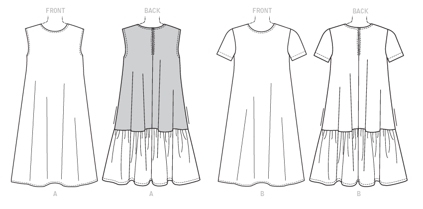 a line ruffle dress