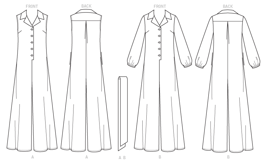 Very Easy Vogue SEWING PATTERN V9245 Misses & Petite Jumpsuits & Sash