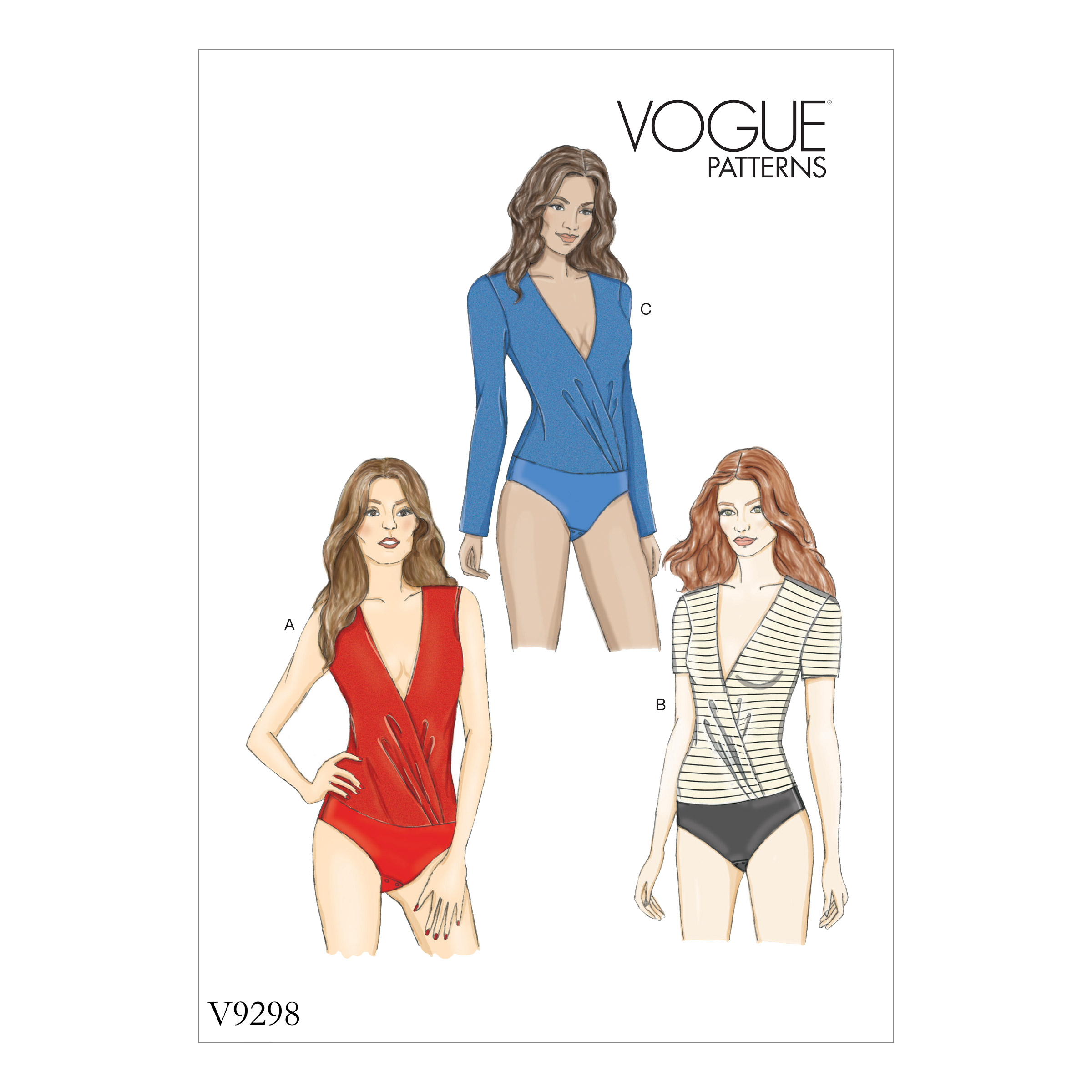 Vogue Patterns 9298 MISSES' BODYSUIT