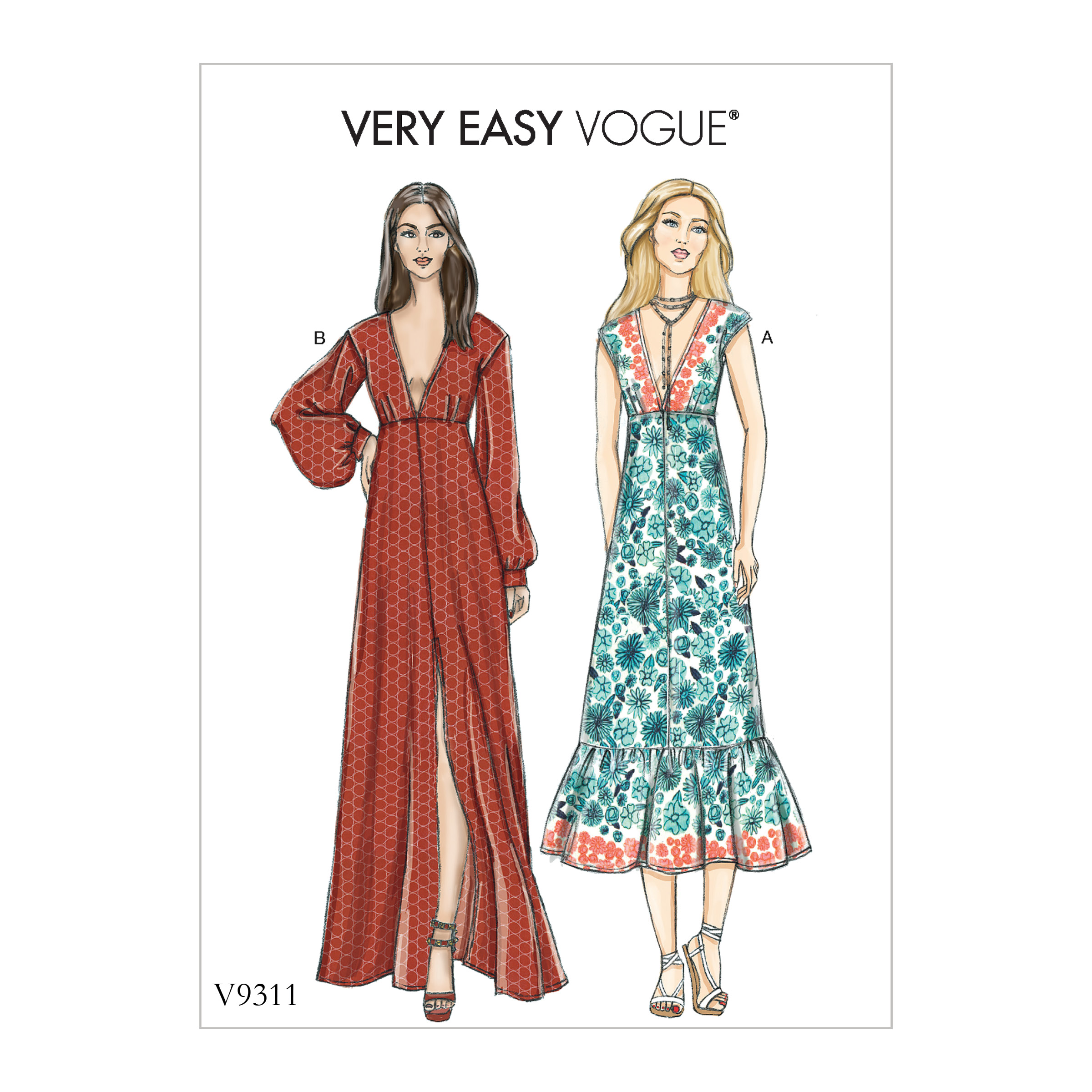 Vogue Patterns 9311 MISSES' DRESS