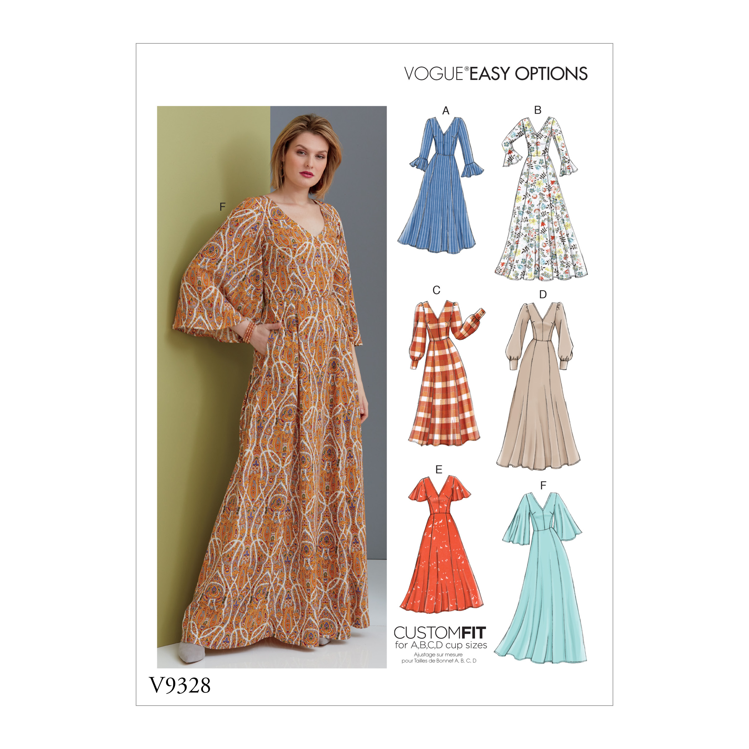 Vogue Patterns 9328 MISSES' DRESS