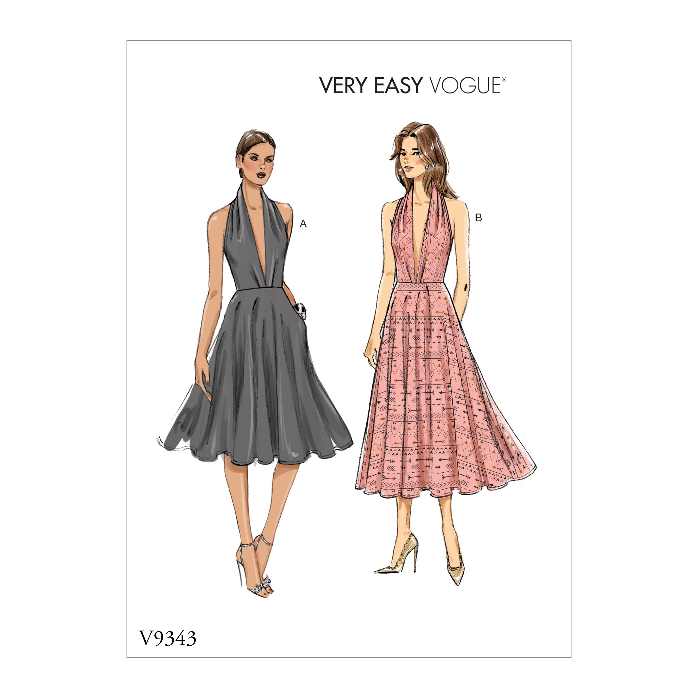 Vogue Patterns 9343 MISSES' DRESS