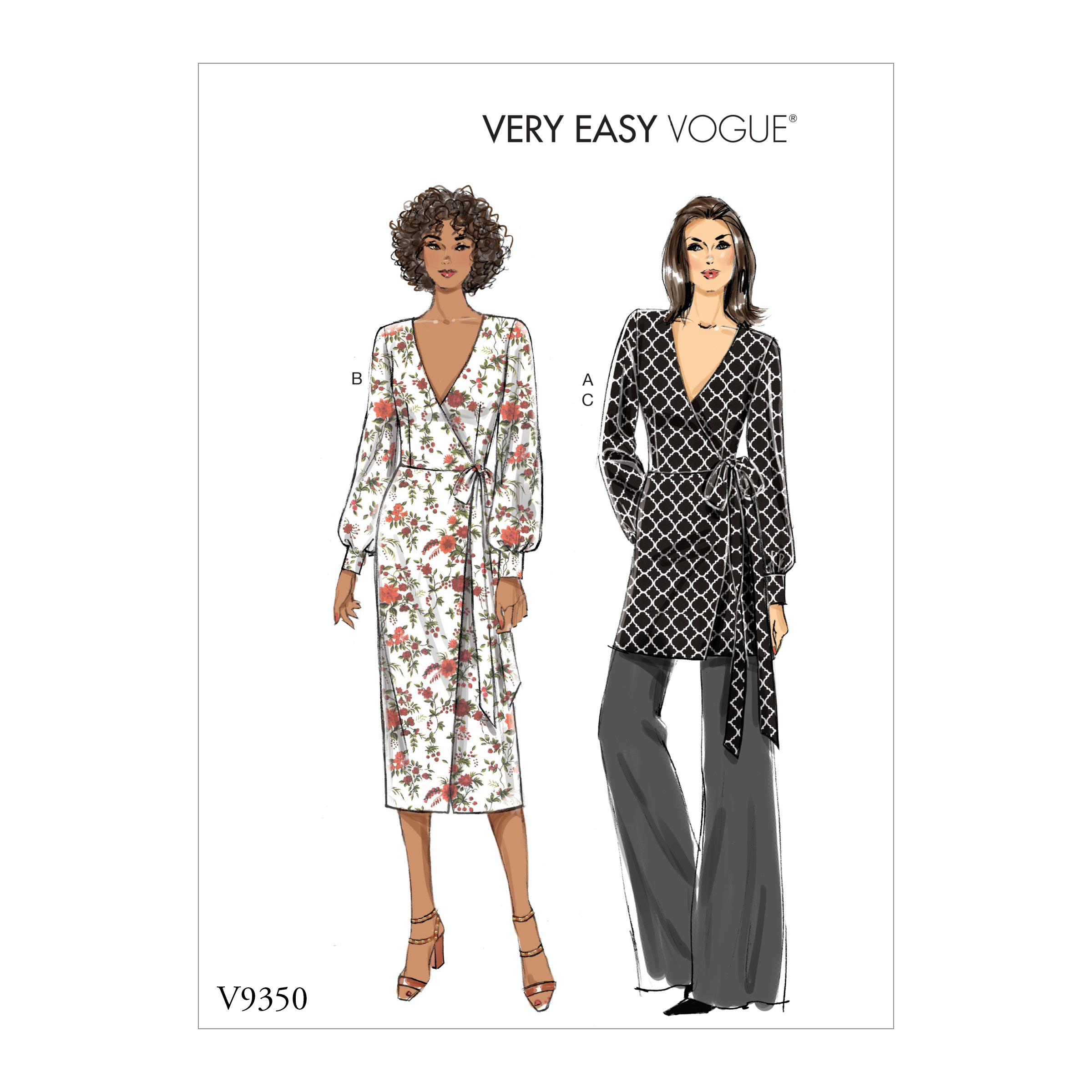 Vogue Patterns 9350 MISSES' TOP, DRESS AND PANTS
