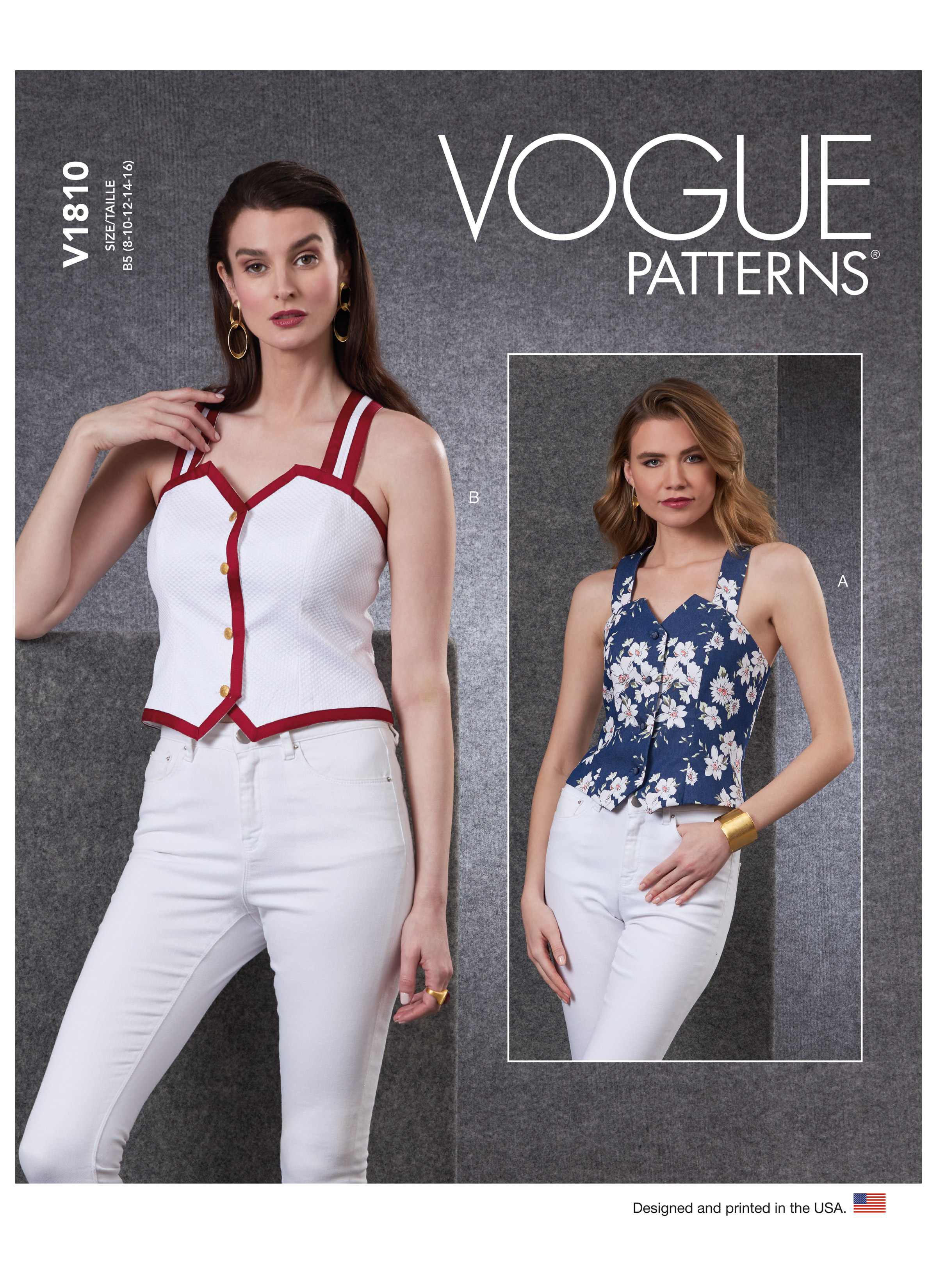 Vogue Patterns 1810 Misses' & Misses' Petite Vests