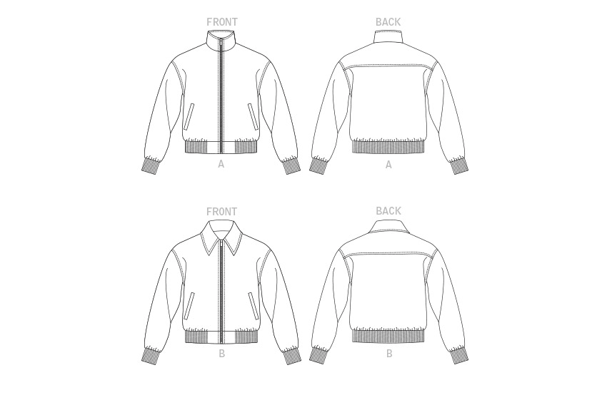 Vogue Patterns 1877 Unisex Bomber Jacket
