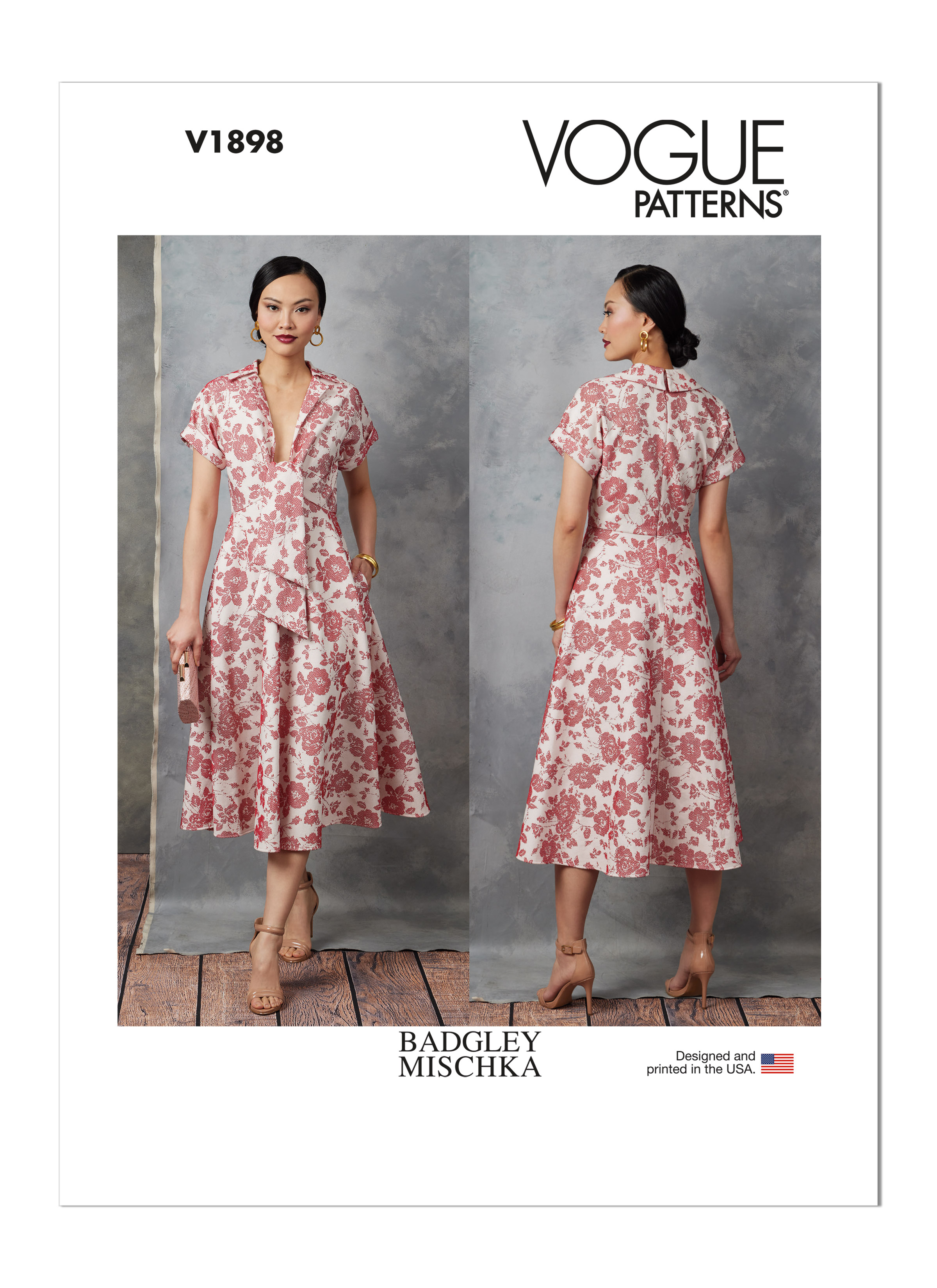 Vogue Patterns 1898 Misses Dress By Badgley Mischka