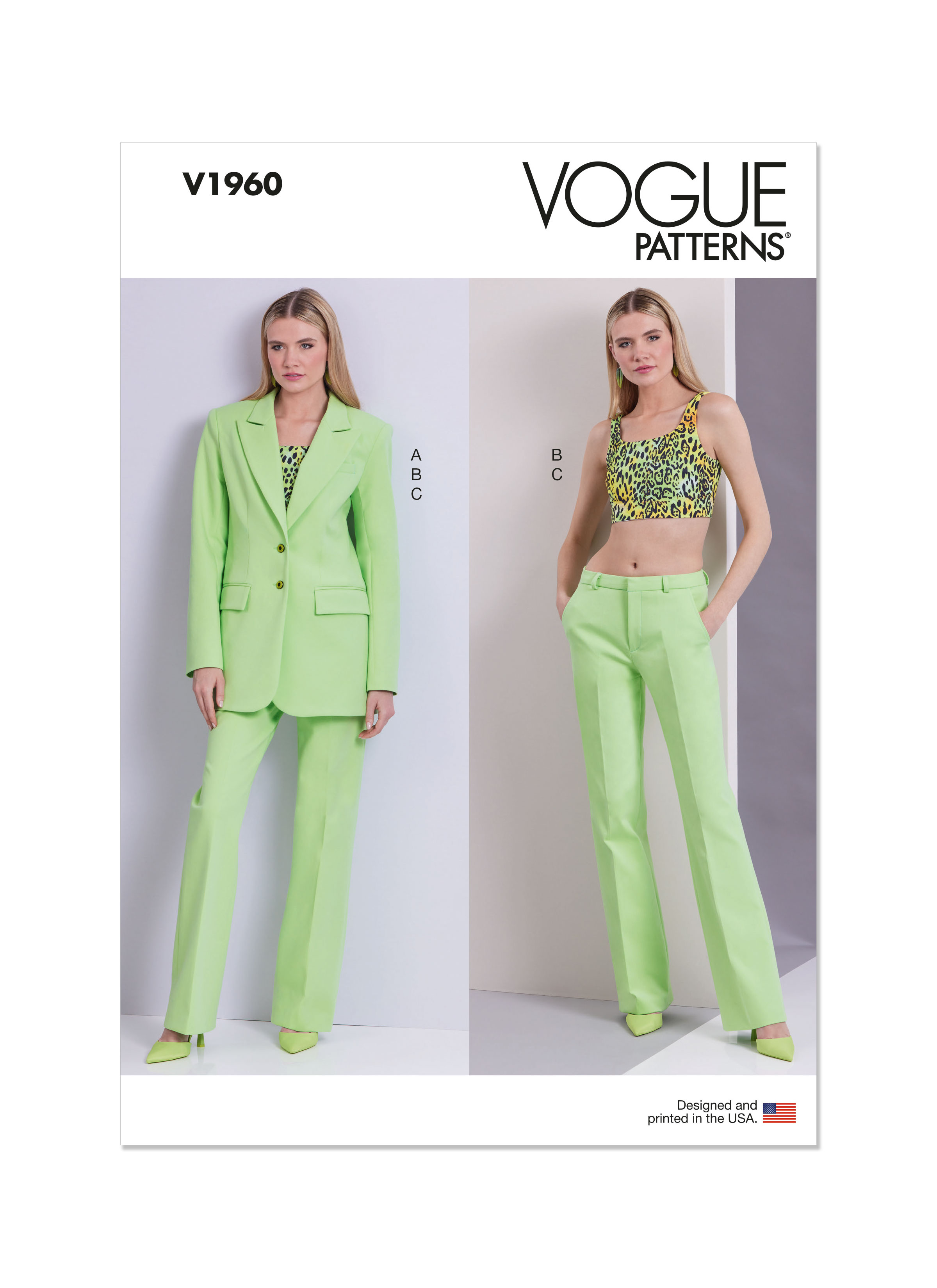 Vogue Patterns 1960 Misses’ Jacket, Knit Top and Pants