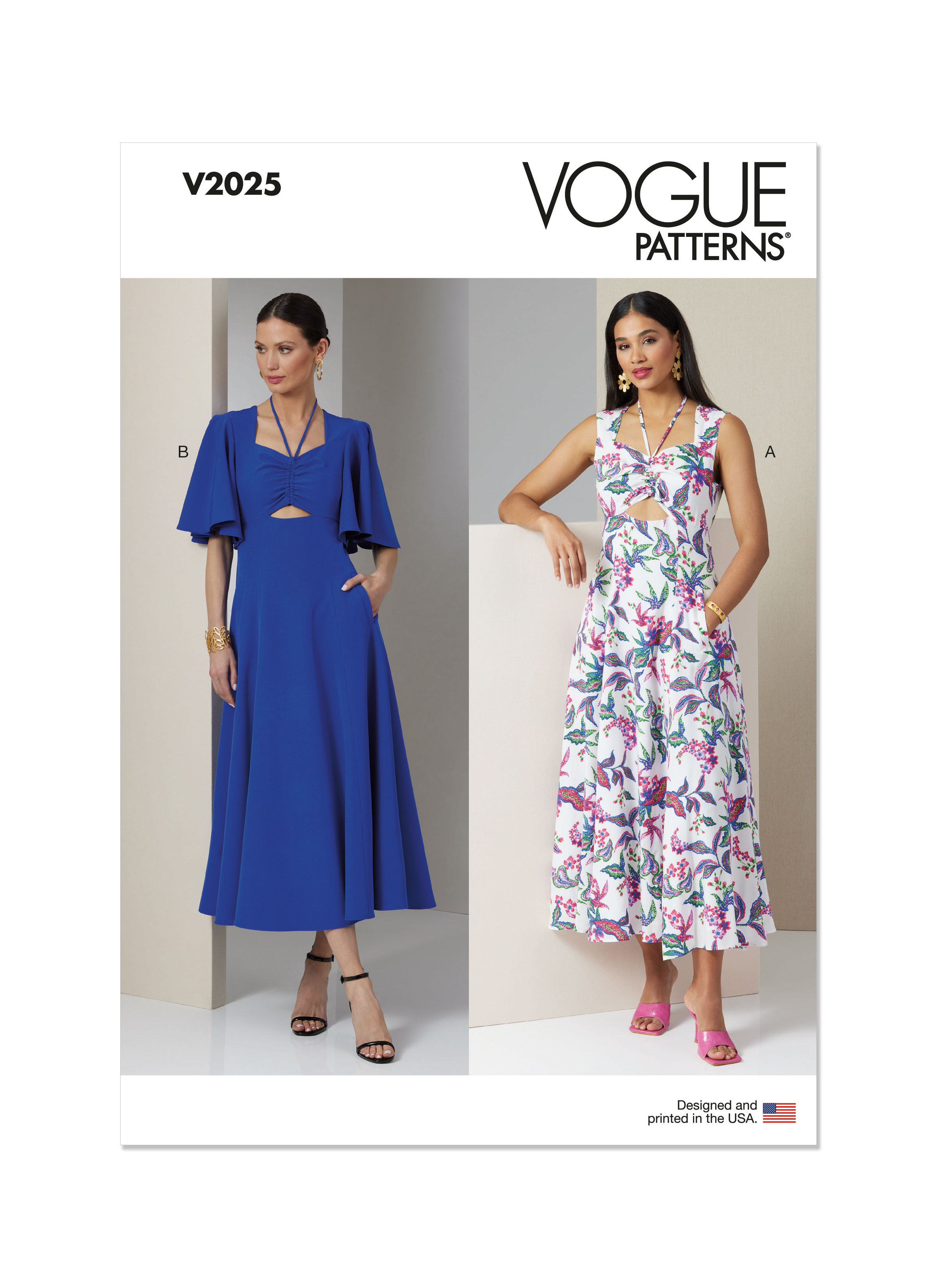 Vogue Patterns 2025 Misses' Dress with Sleeve Variations