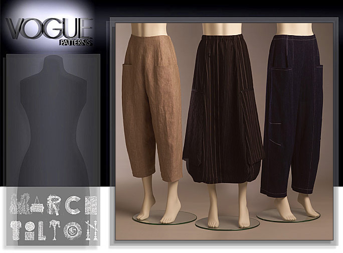 Patron De Couture Vogue V1731AA - Jupe Et Pantalon Femme - Taille 6-8-10-12 - Style Ample Avec Poches