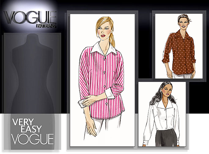 Vogue Patterns 8516 Misses Shirt 7264