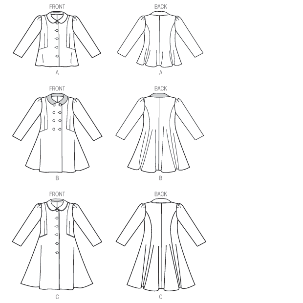 Vogue Patterns 9043 Children's/Girls' Jacket and Coat