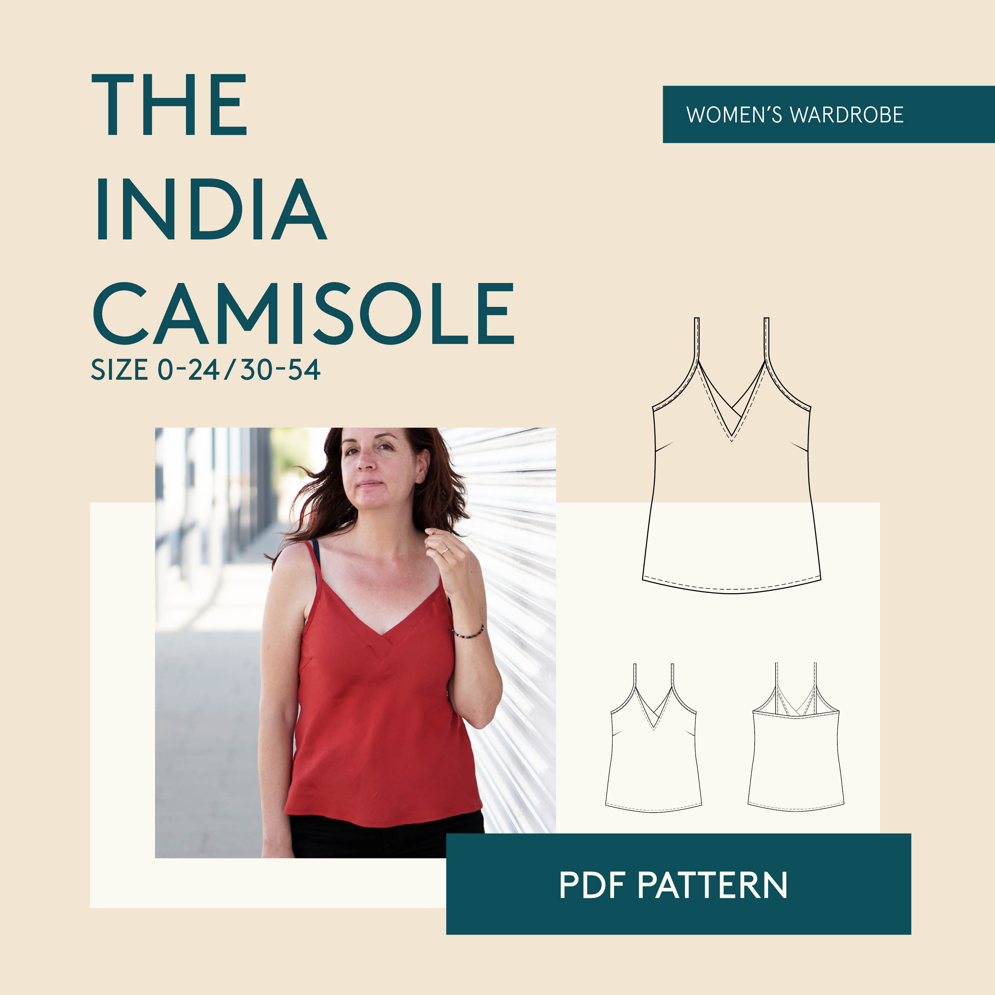 V-neck Camisole sewing pattern