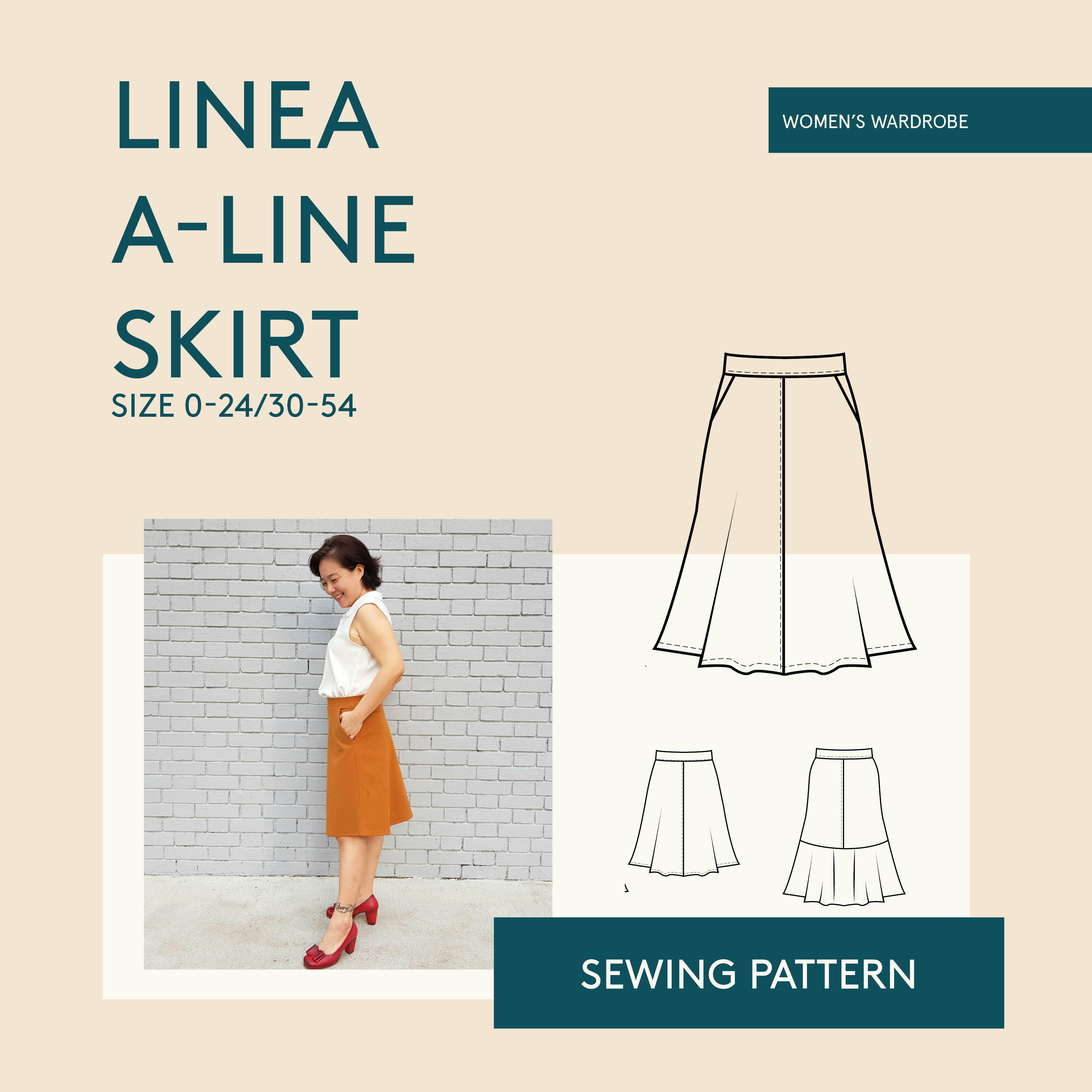 Wardrobe by Me Linea A-line skirt