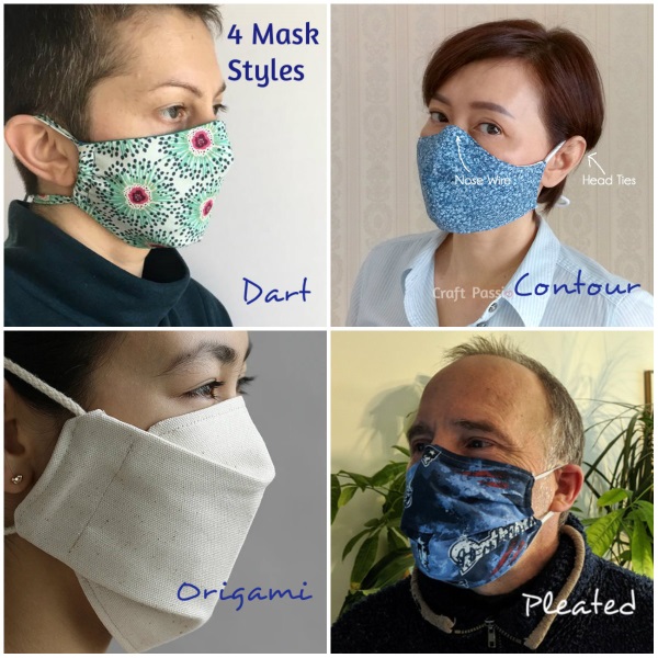 The Face Mask: Top 4 Styles 9/2/20 - PatternReview.com Blog