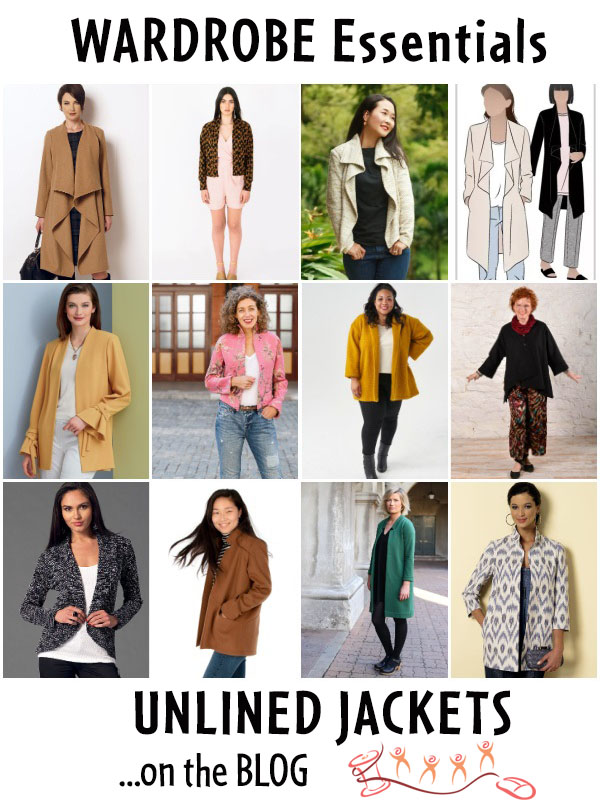 Wardrobe Essentials - The Unlined Jacket 9/20/22 - PatternReview.com Blog
